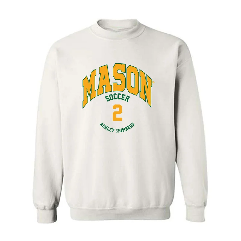 GMU - NCAA Women's Soccer : Ashley Shimberg - Classic Fashion Shersey Crewneck Sweatshirt Hoodie with Drawstring Waist Adjustable Fitted