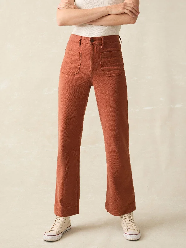 Stretch Terry Patch Pocket Pant - Imperial Topaz Classic Pleated Pants