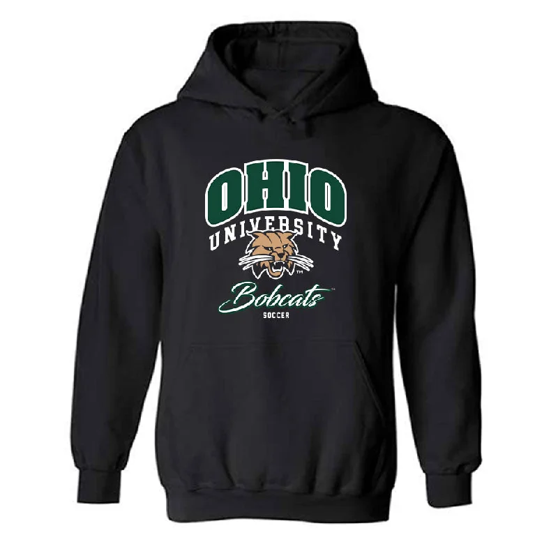 Ohio - NCAA Women's Soccer : Sarah Ardus - Generic Shersey Hooded Sweatshirt Hoodie with Button Placket Classic Preppy Ohio - NCAA Women's Soccer : Sarah Ardus - Generic Shersey Hooded Sweatshirt Hoodie with Button Placket Classic Preppy