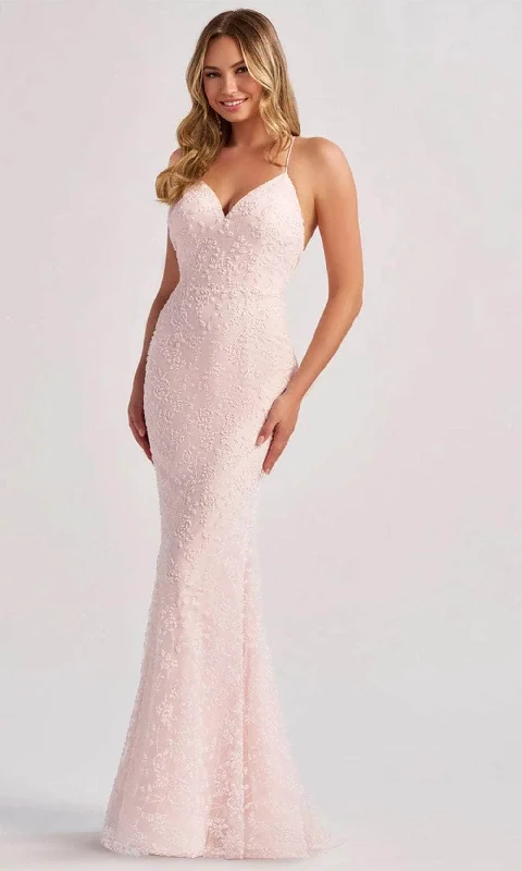 Colette By Daphne CL8655 - Spaghetti Strap Beaded Prom Dress Tunics Handmade artisanal