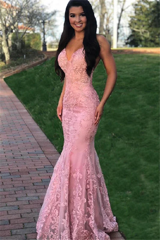 Gorgeous Lace Mermaid Appliques Prom Dresses | Sleeveless V-Neck Mermaid Party Dresses Off-the-shoulder Bohemian Festive Gorgeous Lace Mermaid Appliques Prom Dresses | Sleeveless V-Neck Mermaid Party Dresses Off-the-shoulder Bohemian Festive