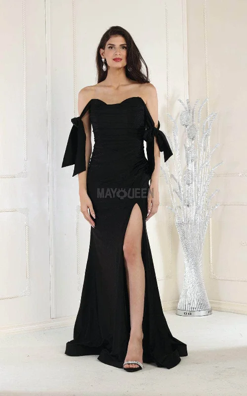 May Queen MQ1858 - Off Shoulder Evening Dress Tunics Chic elegant