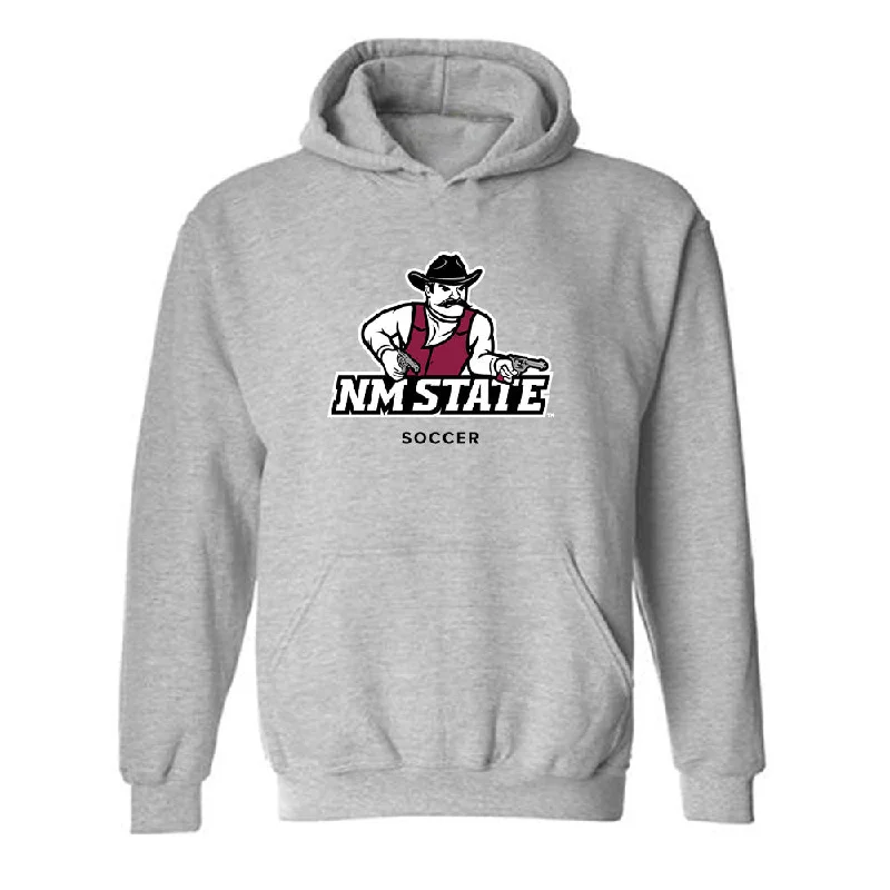 NMSU - NCAA Women's Soccer : Janae Shaklee - Classic Fashion Shersey Hooded Sweatshirt Hoodie with Metallic Shiny Futuristic NMSU - NCAA Women's Soccer : Janae Shaklee - Classic Fashion Shersey Hooded Sweatshirt Hoodie with Metallic Shiny Futuristic