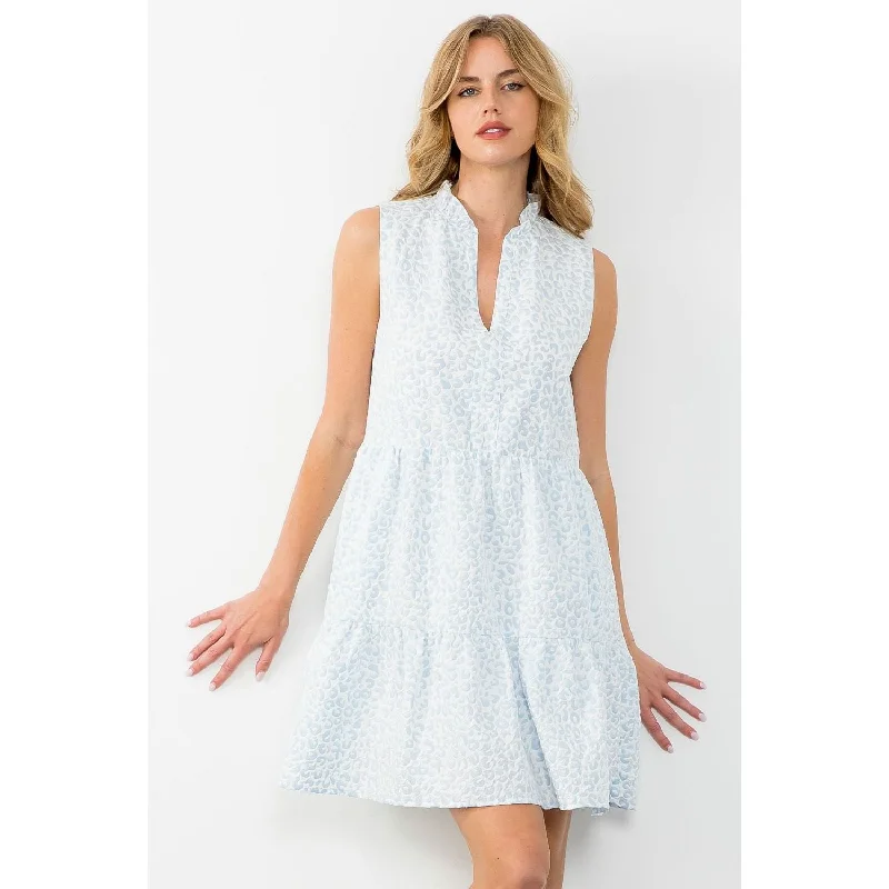 Evan Sleeveless Cheetah Print THML Dress- SALE Tunics Luxurious high-end