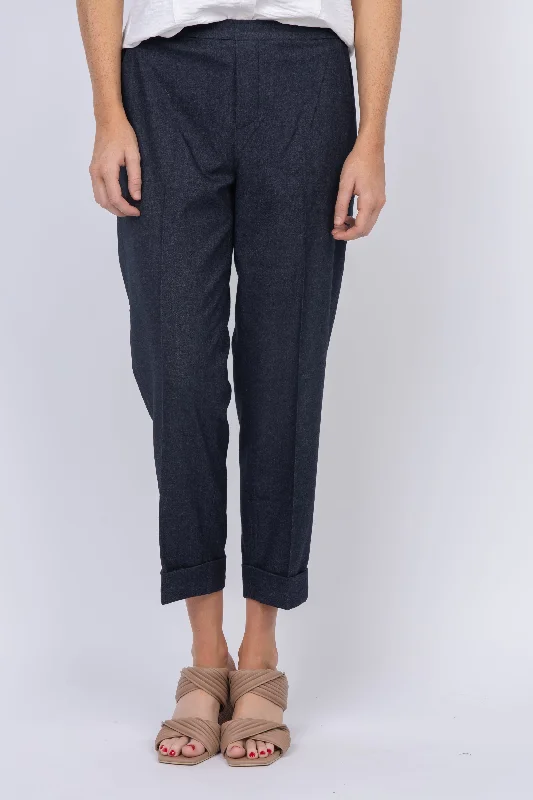 Brochu Walker Westport Brushed Pant in Navy Melange Modern Skinny Pants