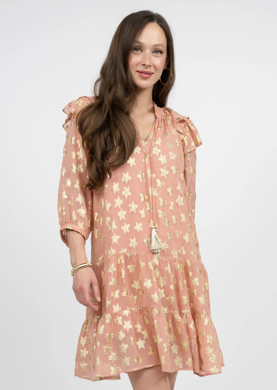 Shiny Stars Dress Tunics Vintage classic