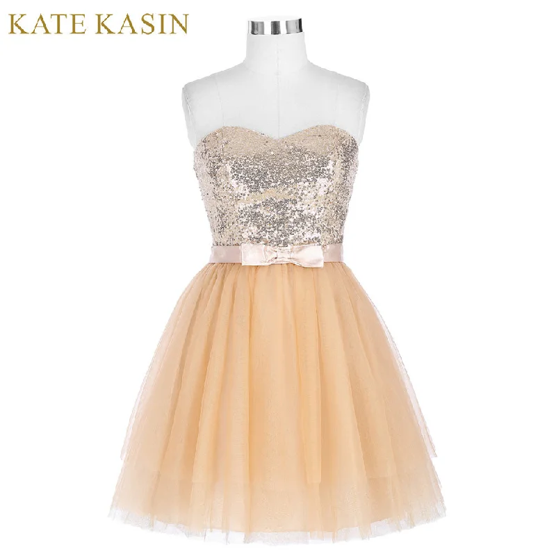 Kate Kasin Short Cocktail Dresses 2017 Sequins Pink Tulle Party Dress Special Occasion Dresses Apricot Cocktail Gown 0114 Tunics Fleece cozy Kate Kasin Short Cocktail Dresses 2017 Sequins Pink Tulle Party Dress Special Occasion Dresses Apricot Cocktail Gown 0114 Tunics Fleece cozy