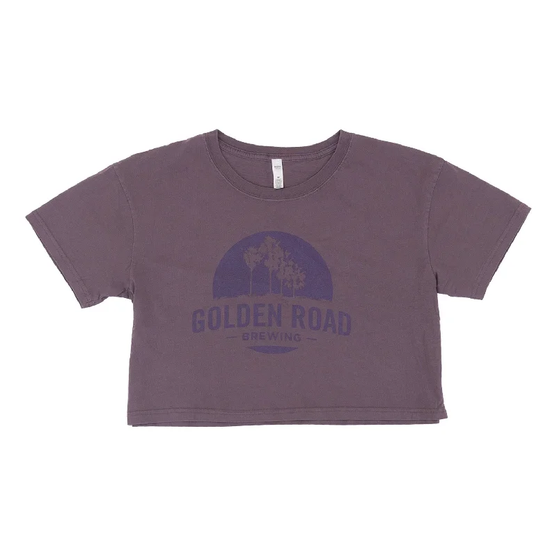 Golden Road Women's Mauve Crop Top Cozy Warm Stylish