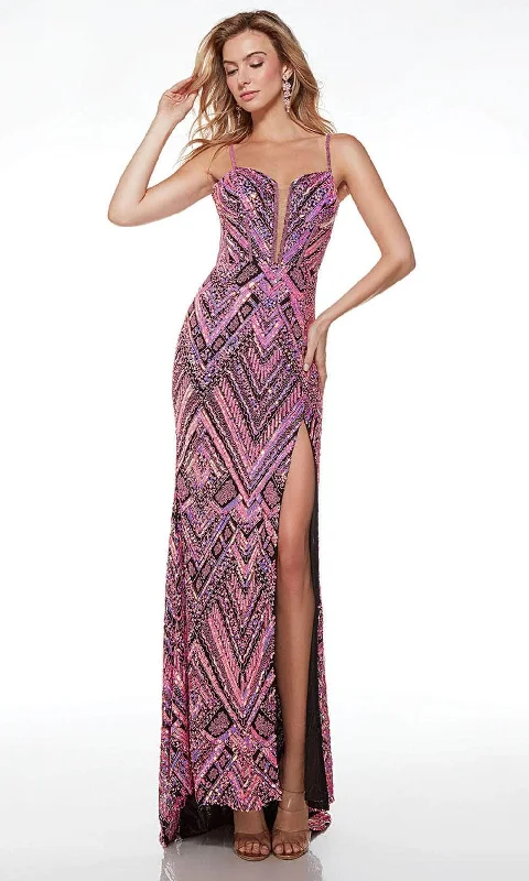 Alyce Paris 61481 - Geometric Sweetheart Prom Dress Tunics Yoga stretchy