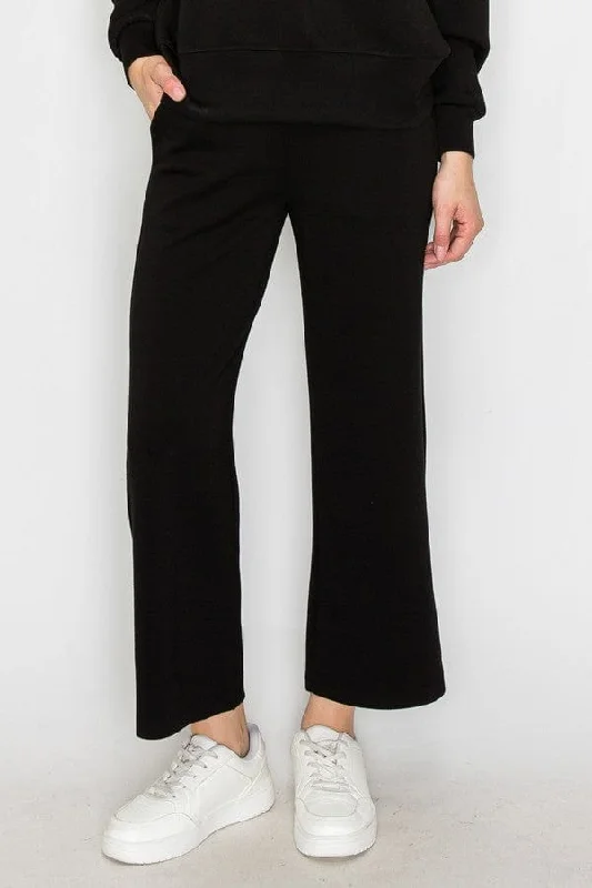 Yelete High Rise Cropped Straight Leg Pants Stylish Harem Pants