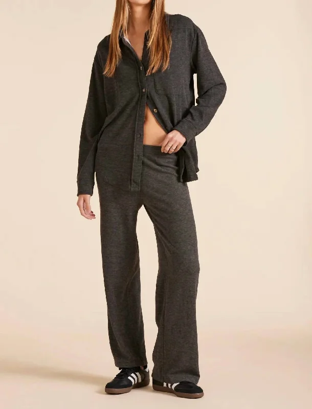 Wide Leg Pant In Black Chic Black Leggings