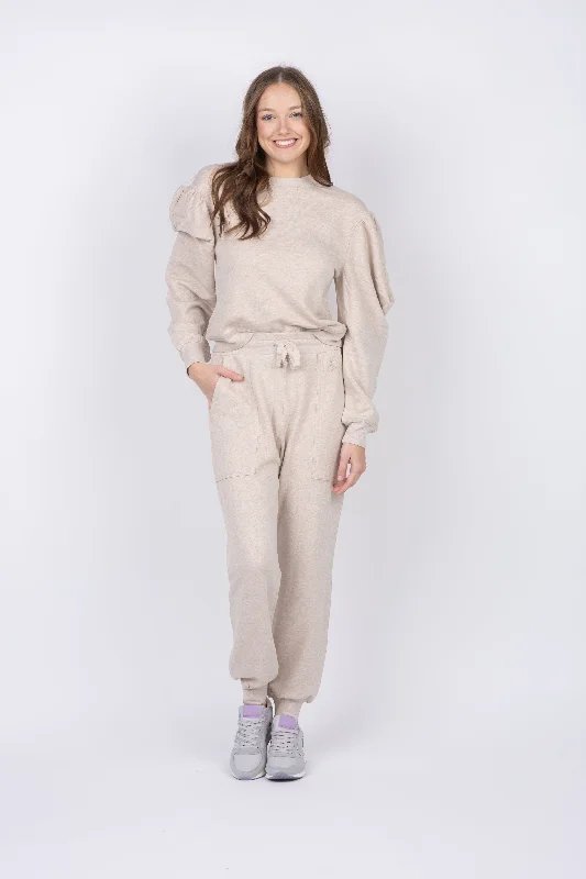 Ulla Johnson Rory Pant in Oatmeal Lightweight Linen Pants