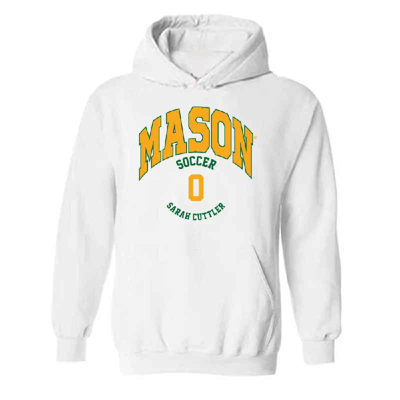 GMU - NCAA Women's Soccer : Sarah Cuttler - Classic Fashion Shersey Hooded Sweatshirt Hoodie with Camouflage Military Edgy GMU - NCAA Women's Soccer : Sarah Cuttler - Classic Fashion Shersey Hooded Sweatshirt Hoodie with Camouflage Military Edgy