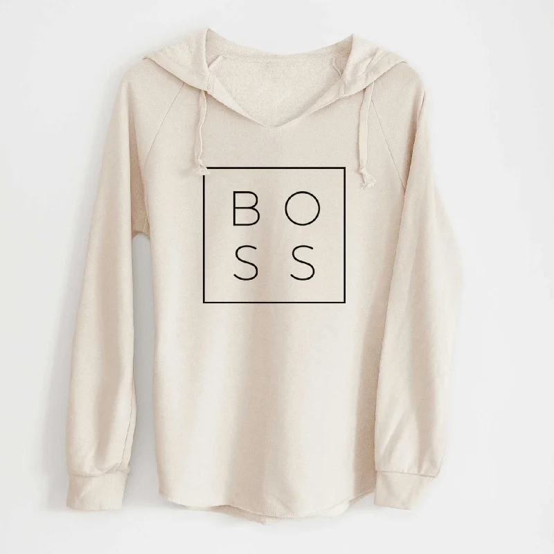 Boss Boxed - Cali Wave Hooded Sweatshirt Hoodie with Elastic Waist Stretchable Comfortable