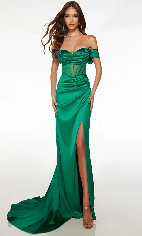 Alyce Paris 61572 - Sweetheart Slit Evening Dress Tunics Distressed trendy
