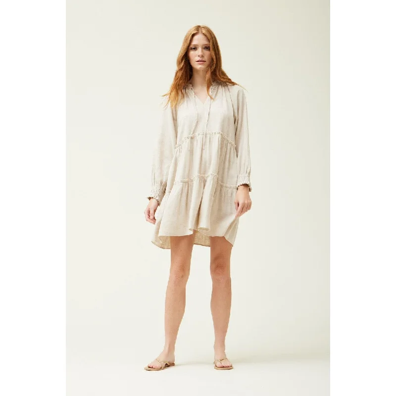 Dora Tiered Mini Grade and Gather Dress-SALE sweetheart Neckline Romantic
