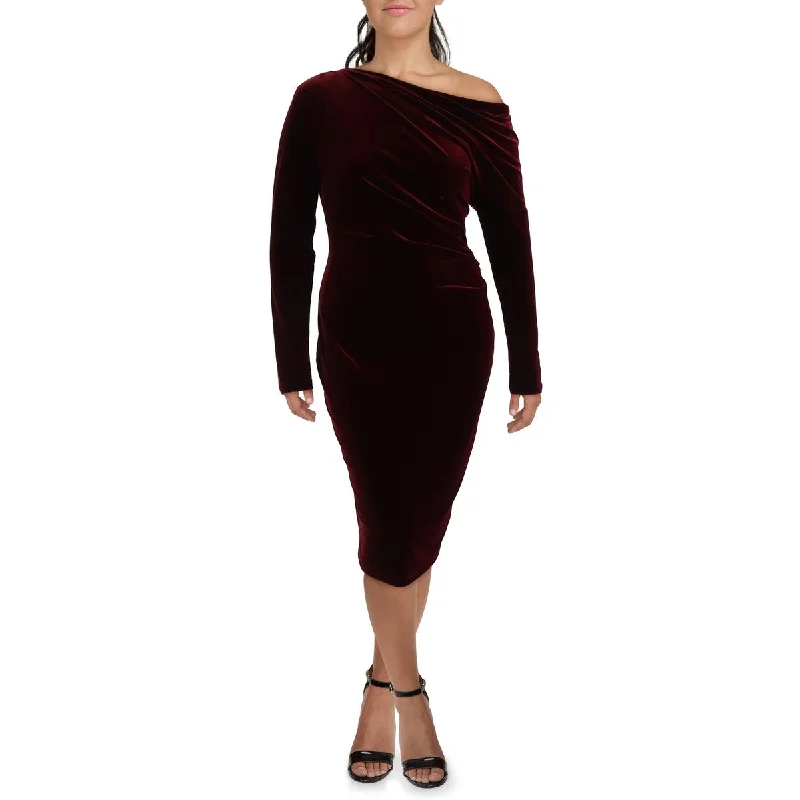 Womens Velvet Midi Cocktail And Party Dress Tunics Bestseller popular