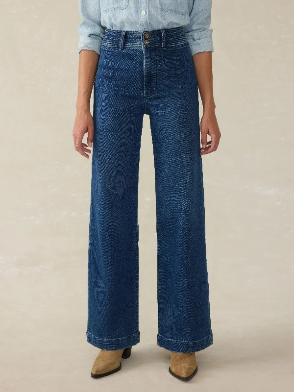 Stretch Terry Harbor Pant - Creekstone Wash Classic Straight-Leg Pants