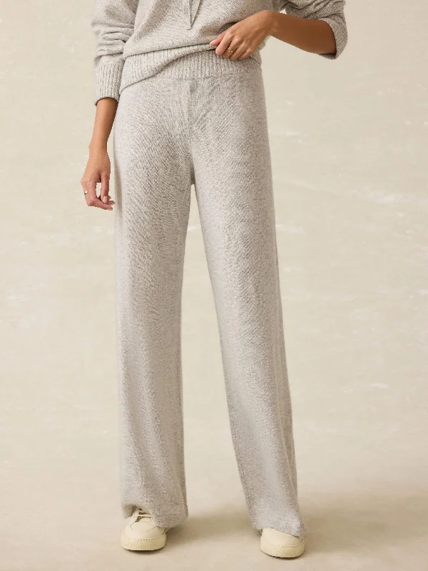 Tropical Cashmere Pant - Light Grey Heather Comfortable Denim Trousers
