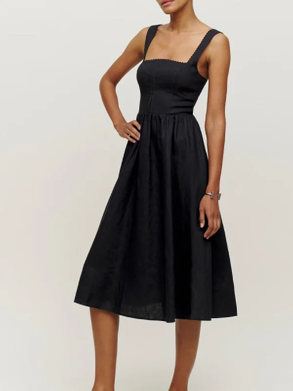 Summer Women Sleeveless Corset Prom Dress Back Zip Casual A-Line Party Dress for Cocktail Beach Club Streetwear Clothing Tunics Top Casual Summer Women Sleeveless Corset Prom Dress Back Zip Casual A-Line Party Dress for Cocktail Beach Club Streetwear Clothing Tunics Top Casual