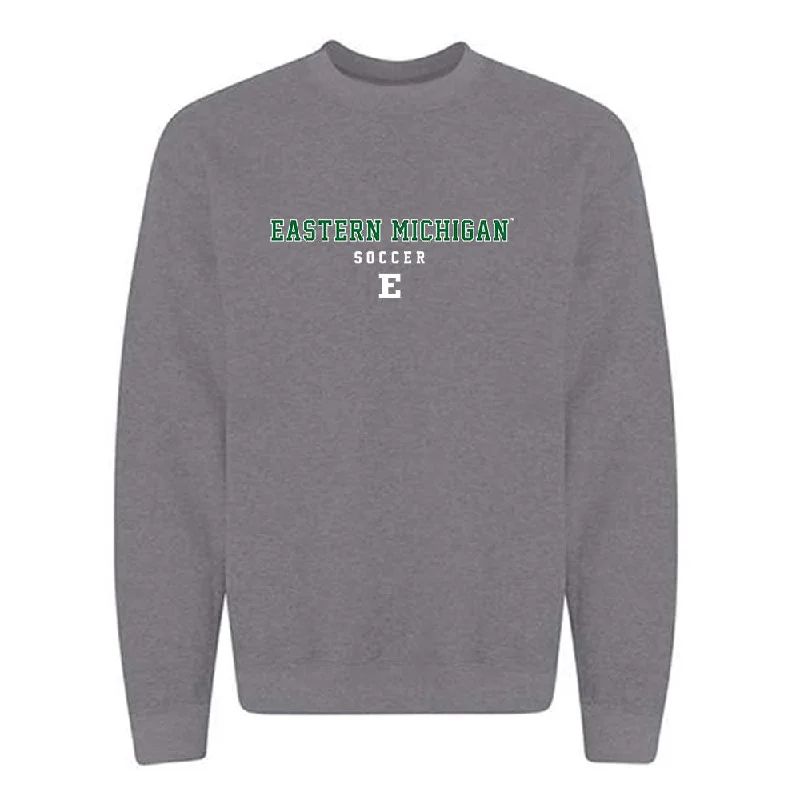 EMich - NCAA Women's Soccer : Sophia Baumann - Classic Shersey Crewneck Sweatshirt Hoodie with Stripes Bold Sporty EMich - NCAA Women's Soccer : Sophia Baumann - Classic Shersey Crewneck Sweatshirt Hoodie with Stripes Bold Sporty