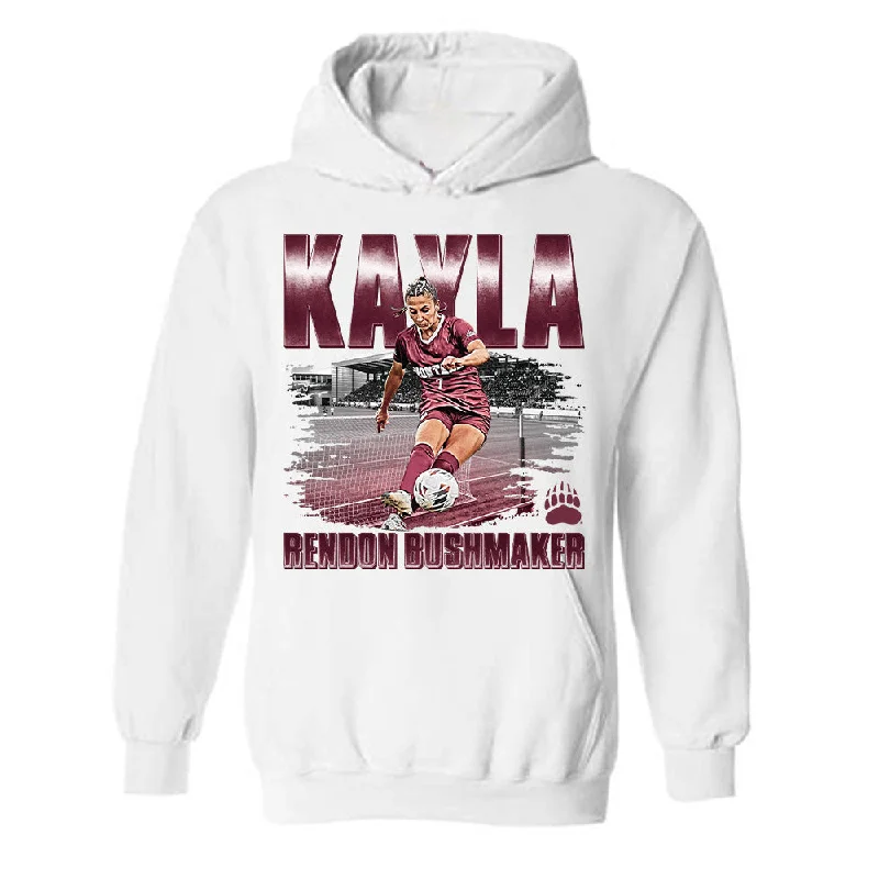 Montana - NCAA Women's Soccer : Kayla Rendon Bushmaker - Hooded Sweatshirt Hoodie with Gradient Ombre Colorful Montana - NCAA Women's Soccer : Kayla Rendon Bushmaker - Hooded Sweatshirt Hoodie with Gradient Ombre Colorful