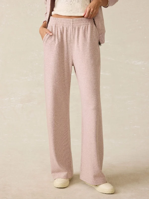 Legend™ Lounge Wide Leg Pant - Blush Twill Fashionable Work Pants