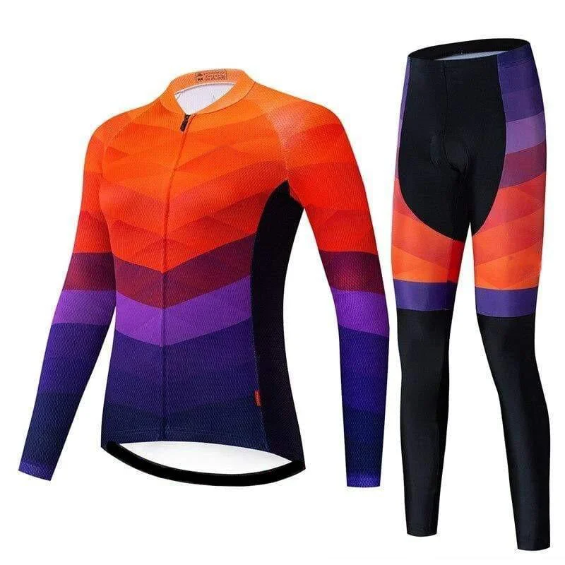Women's Thermo Fleece Cycling Jersey or Pants Comfy High-Waist Jeans