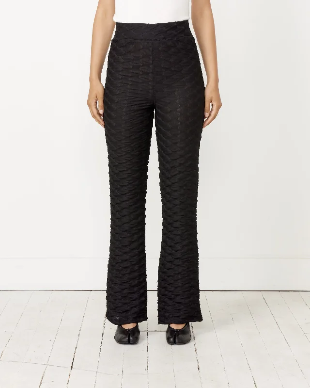 Bubble Wrap Pant in Black Comfortable Denim Leggings