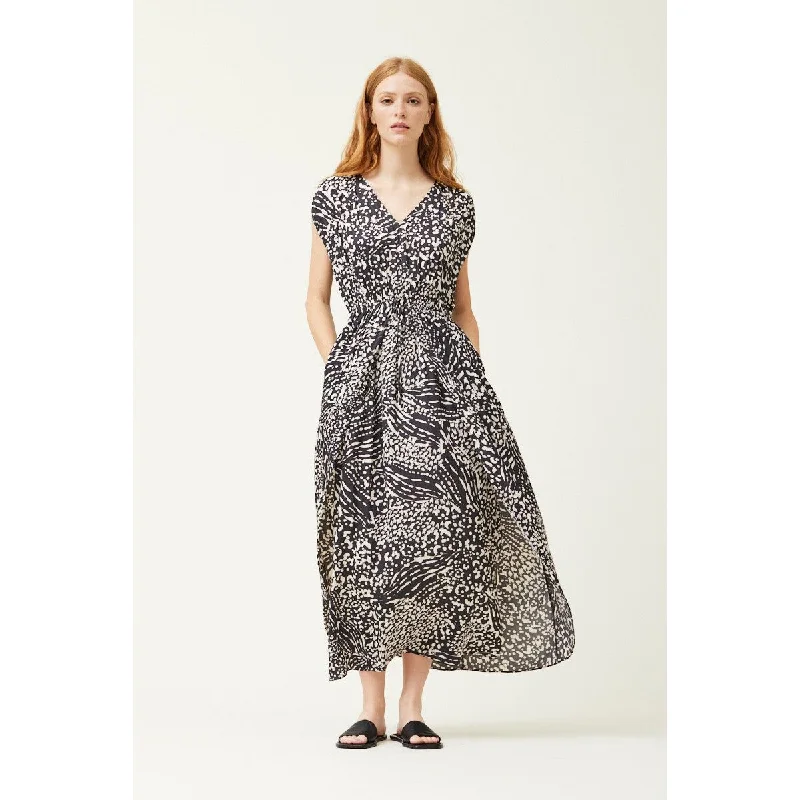 Hanna Slit Skirt Grade and Gather Dress Tunics Fashionable trendy