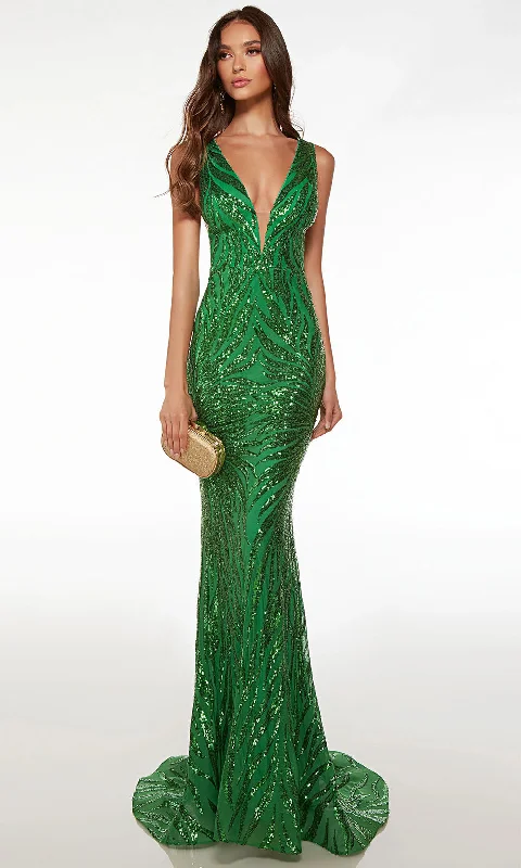 Alyce Paris 61566 - Sequined Fitted Evening Dress Tunics Mesh breathable