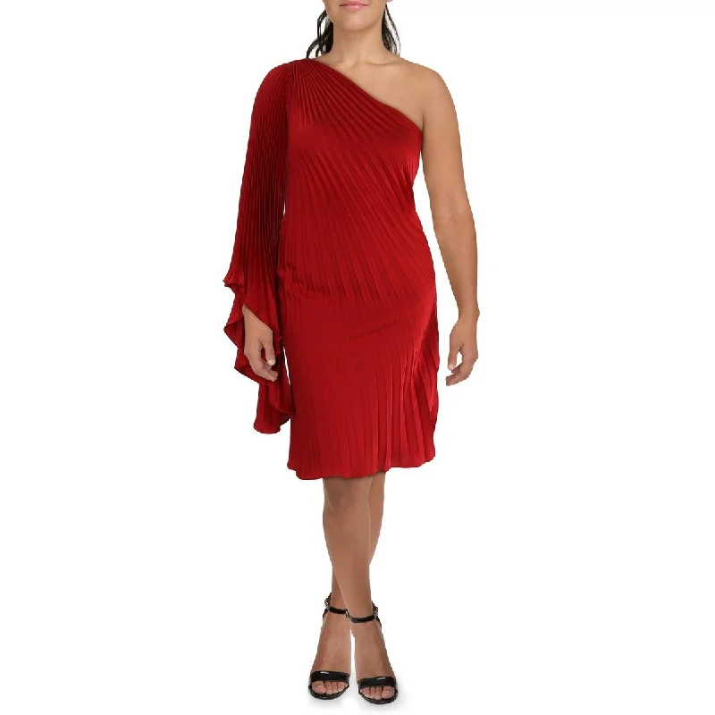 Womens One Shoulder Knee-Length Cocktail And Party Dress Tunics New arrival