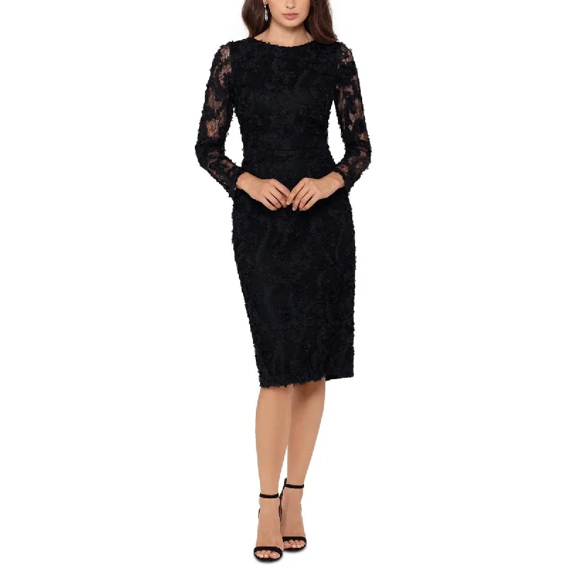 Womens Rosette Midi Cocktail And Party Dress Tunics Corduroy durable