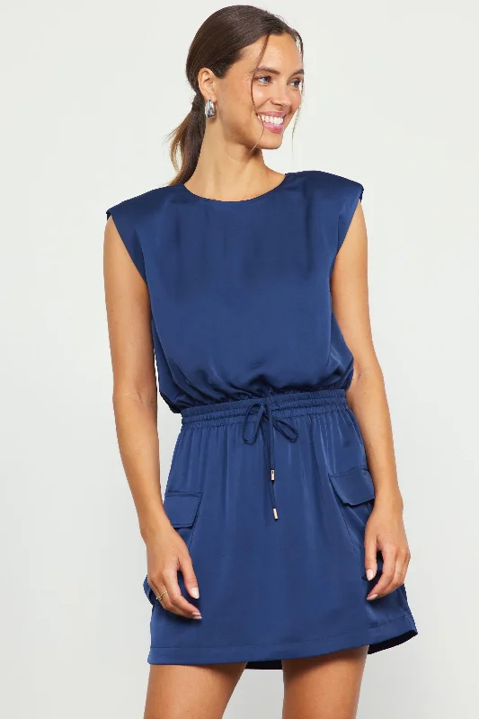 Margo Muscle Tee Cargo Skies are Blue Dress-SALE Tunics Print Colorful