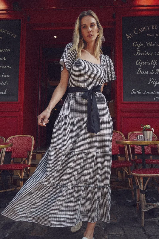Lane French Gingham Dress empire Waist empire