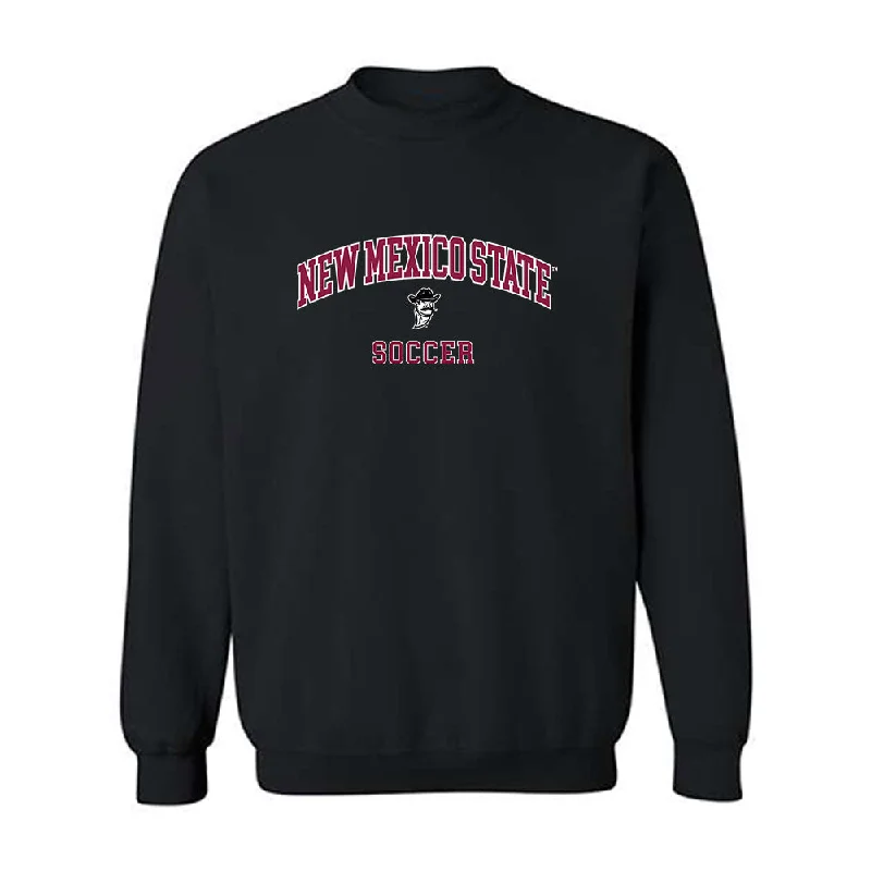 NMSU - NCAA Women's Soccer : Janae Shaklee - Classic Fashion Shersey Crewneck Sweatshirt Hoodie with Stripes Bold Sporty NMSU - NCAA Women's Soccer : Janae Shaklee - Classic Fashion Shersey Crewneck Sweatshirt Hoodie with Stripes Bold Sporty