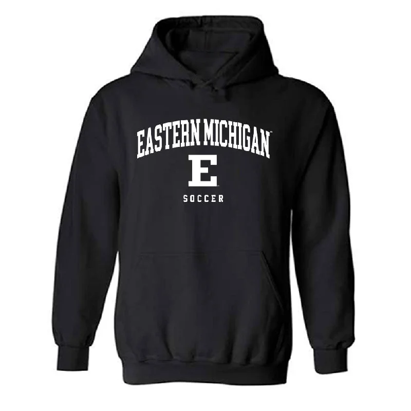EMich - NCAA Women's Soccer : Sophia Baumann - Classic Shersey Hooded Sweatshirt Hoodie with Typography Text Message EMich - NCAA Women's Soccer : Sophia Baumann - Classic Shersey Hooded Sweatshirt Hoodie with Typography Text Message