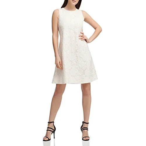 Donna Karan Womens Lace Above Knee Party Dress Lace Sexy Club
