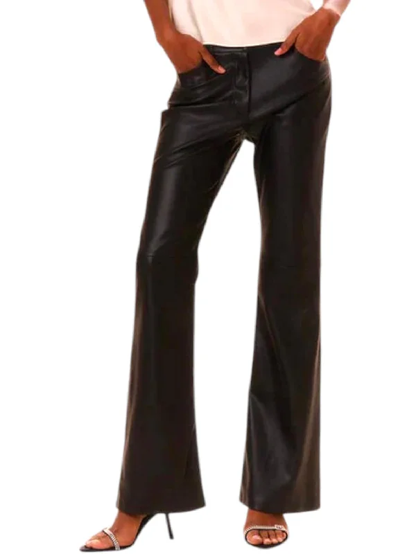 Bordeaux Pants In Black Elegant Trouser Pants