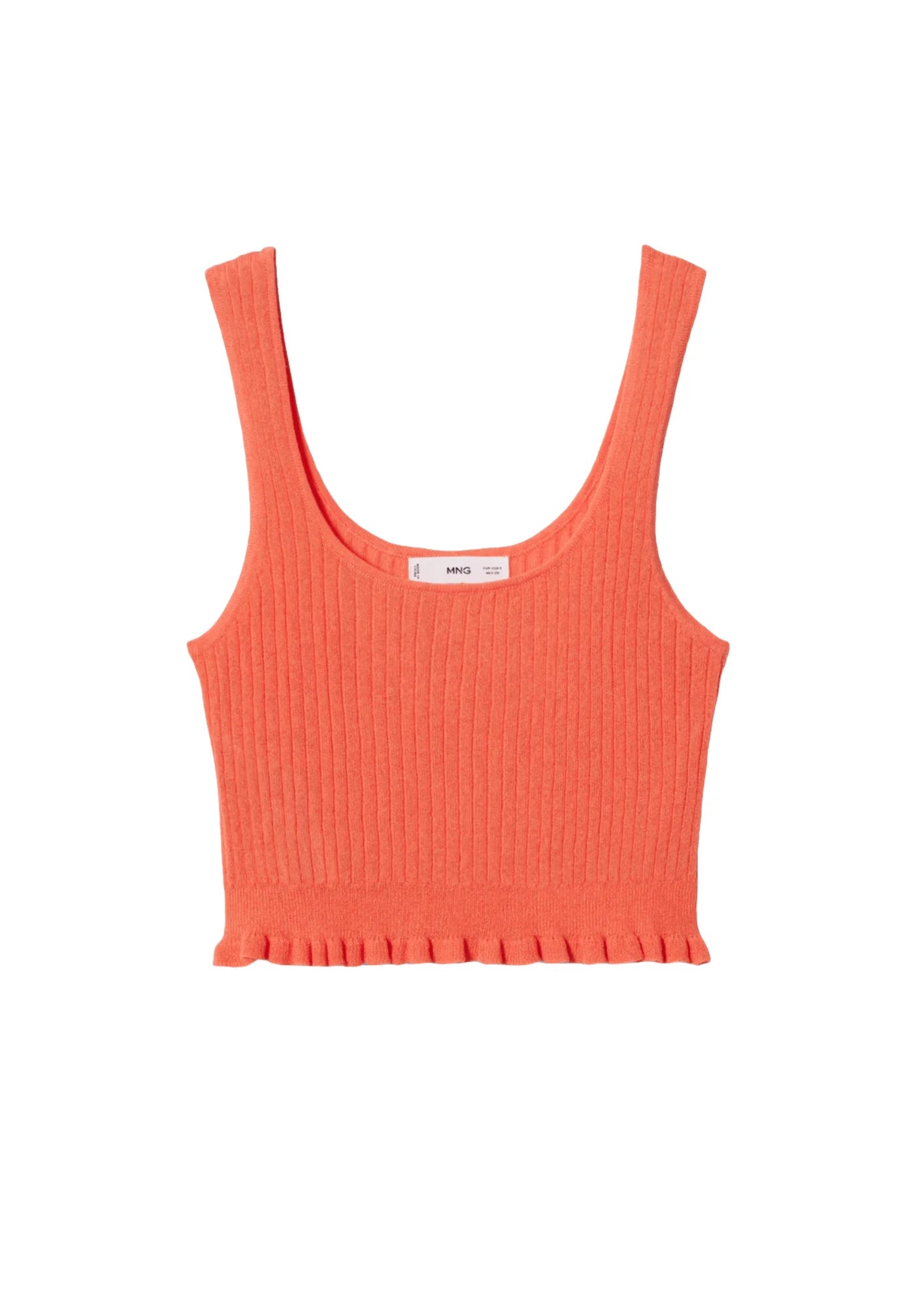 ORANGE RIBBED CROP TOP Plaid Crop Top Polka Dot Checkered