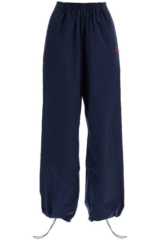 Rotate Women's Sporty Pants With Embroide Logo Design Formal Stretch Pants