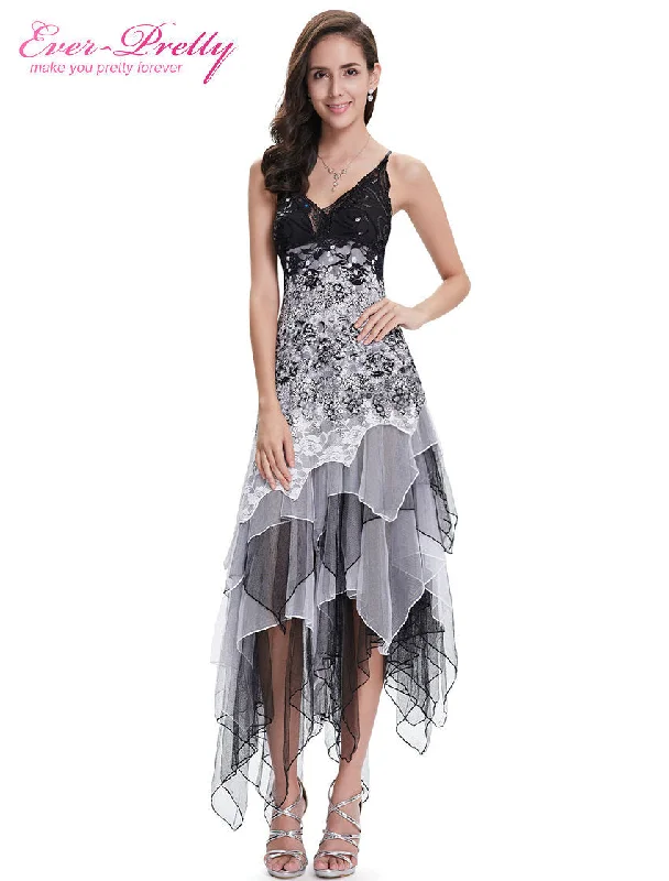 Party Dresses Ever Pretty EP6212B Sexy Black and White Lace Long Wedding Plus Size Cocktail Dress Tunics Chinos classic Party Dresses Ever Pretty EP6212B Sexy Black and White Lace Long Wedding Plus Size Cocktail Dress Tunics Chinos classic