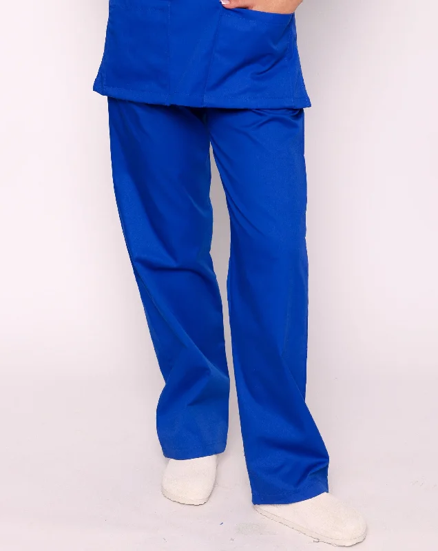 Howser Casey Unisex Smart Scrub Trousers - Royal Blue Trousers chic fashionable