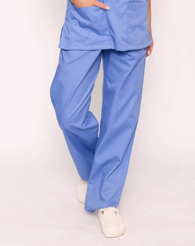 Howser Casey Unisex Smart Scrub Trousers - Metro Blue Trousers Versatile Stylish