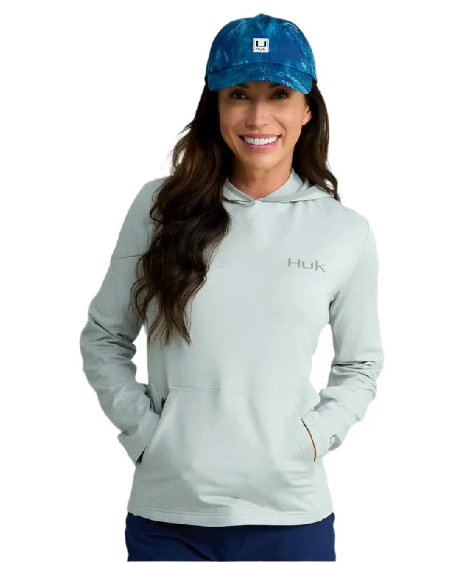 Huk - Women's Cold Front + Pullover Hoodie Port Neck Pullover