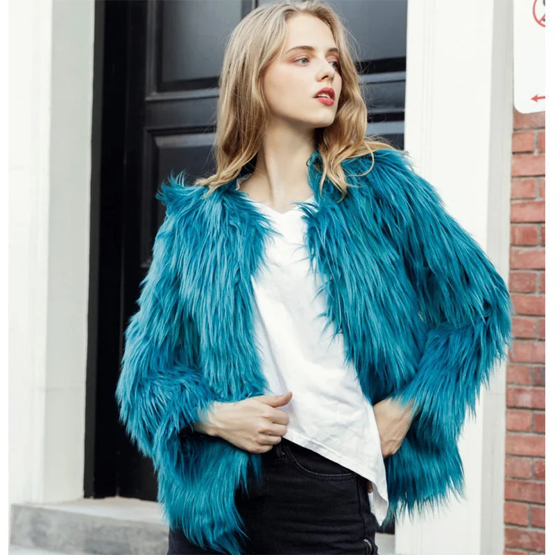 Fashion Faux Fur Plus Sizes Jacket Coats Fitted Jacket Loose Jacket Oversized Jacket Fashion Faux Fur Plus Sizes Jacket Coats Fitted Jacket Loose Jacket Oversized Jacket
