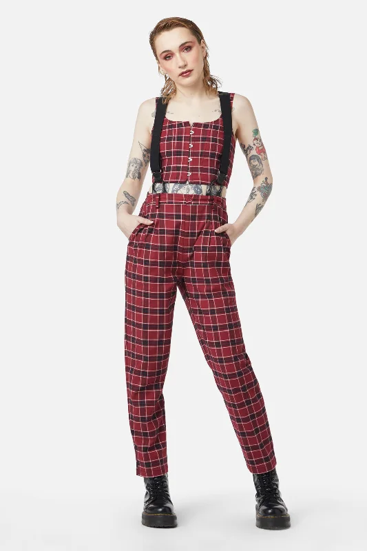 Revenge Tartan Brace Trouser Trousers Bestseller Popular