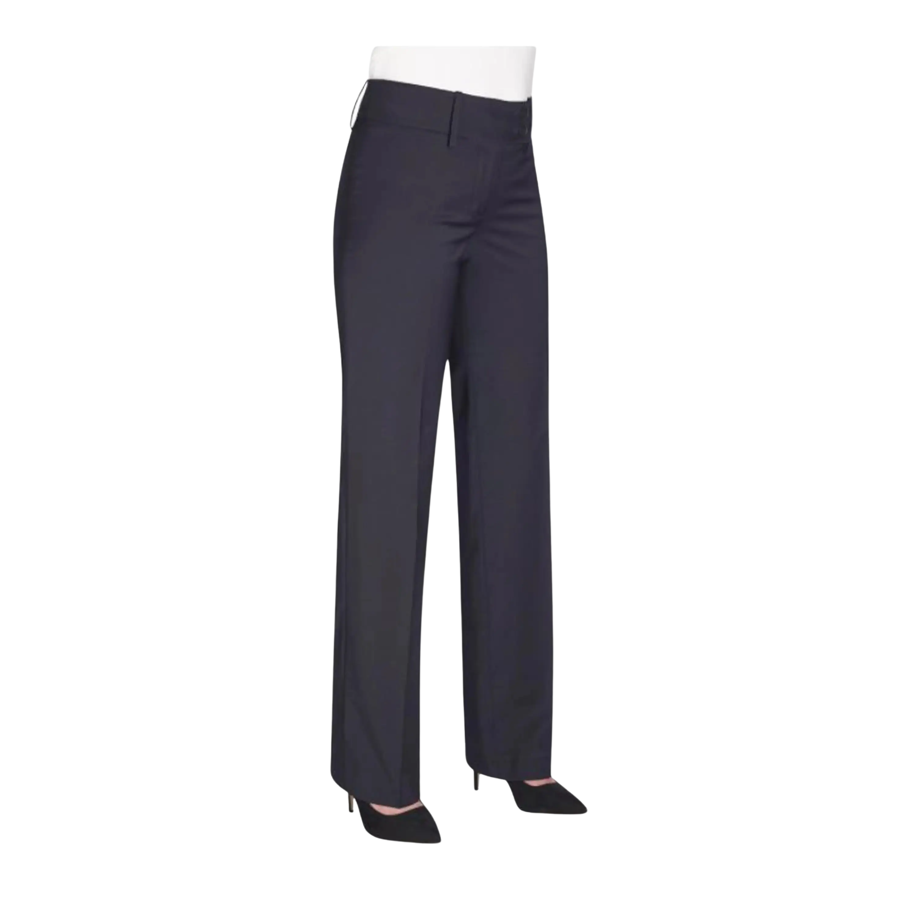 Miranda Parallel Leg Trouser in Navy Trousers Winter Warm