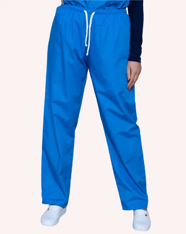 Aria Unisex Lightweight Scrub Trousers - Hospital Blue Trousers cozy soft