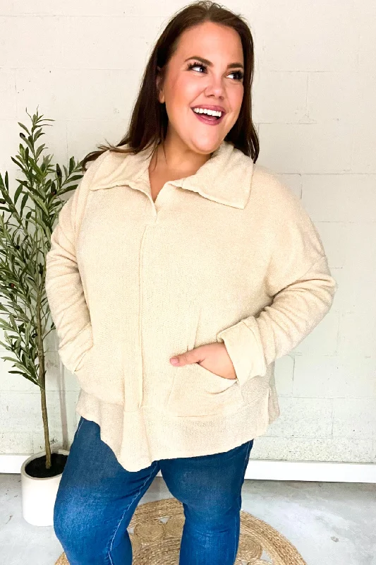Easy Living Oatmeal Textured Knit Notch Neck Oversized Collar Sweater Lace Blend Ribbed Blend Corduroy Blend Easy Living Oatmeal Textured Knit Notch Neck Oversized Collar Sweater Lace Blend Ribbed Blend Corduroy Blend
